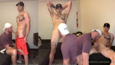 Gunnar Joseph swallowing Jake Hart’s 10 inch dick