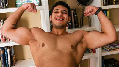 Juicy Jace Jenkins Strokes His Dick In The Library