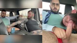Tyler Durden sucking a hot stud in a car