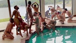 Indoor Poolside Orgy